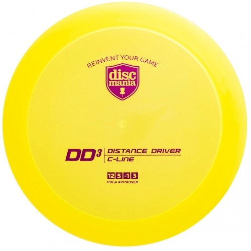 Discgolf DISCMANIA Distance Driver C-LINE DD3 Yellow 12/5/-1/3 image 2