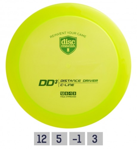 Discgolf DISCMANIA Distance Driver C-LINE DD3 Green 12/5/-1/3 image 1