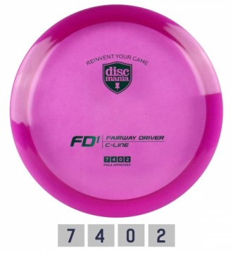 Discgolf DISCMANIA Fairway Driver C-LINE FD1 Purple 7/4/0/2