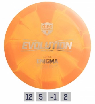 Discgolf DISCMANIA Distance Distance Driver Lux Vapor ENIGMA Evolution Orange 12/5/-1/2
