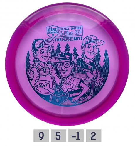 Discgolf DISCMANIA Distance Driver CD1 CRUSHBOYS Purple 9/5/-1/2 image 1