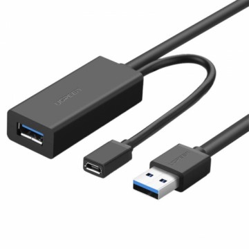 Ugreen Active Kick USB 3.2 Gen 1 Extension Cable (USB 3.0, USB 3.1 Gen 1) 10m Black (US175)