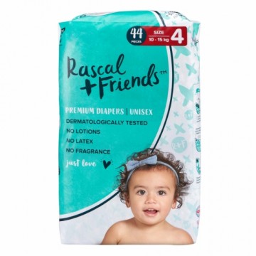 Rascal And Friends RASCAL + FRIENDS nappies 4 size, 10-15kg, 44 pcs.