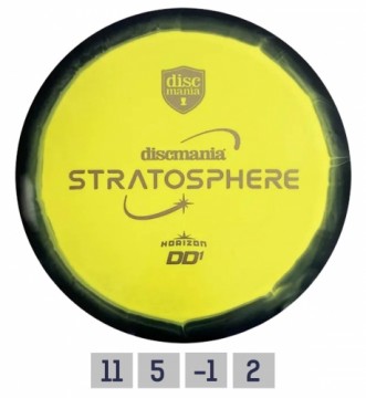 Discgolf DISCMANIA Fairway Driver S-LINE Horizon DD1 STRATOSPHERE 11/5/-1/2 Black/Yellow