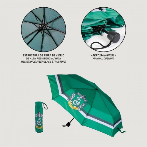 Salocāms lietussargs Harry Potter Slytherin Zaļš 53 cm image 4