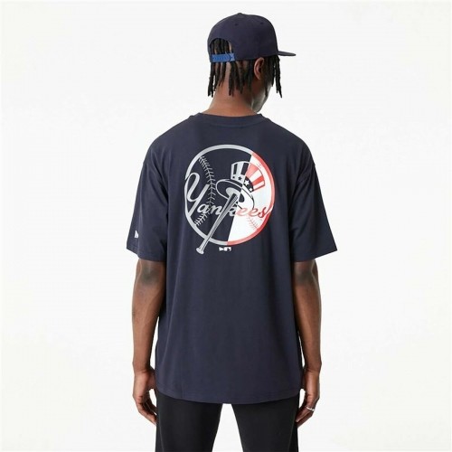 t-krekls New Era MLB Graphic New York Yankees Tumši Zils Vīriešu image 4