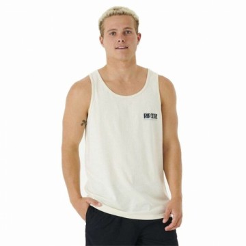 Vīriešu Īsroku T-krekls Rip Curl Soul Arch Tank Balts Vīriešu
