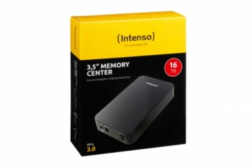 Intenso Memory Center 16TB Schwarz Externe Festplatte, USB-B 3.0
