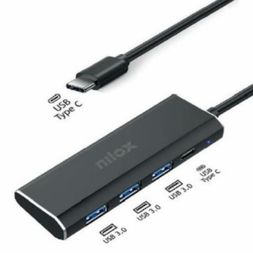 USB-разветвитель Nilox NXHUBUSBC03 Чёрный