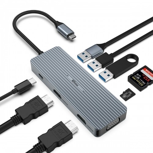 Bigbuy Tech Savienojuma sloksne 4K Karšu lasītājs USB 3.0 (Atjaunots A) image 1