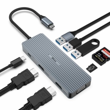 Bigbuy Tech Savienojuma sloksne 4K Karšu lasītājs USB 3.0 (Atjaunots A)
