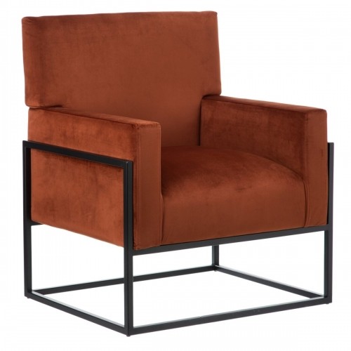 Bigbuy Home atzveltnes krēsls Melns Sarkans Koks 74 x 67 x 87,5 cm image 1