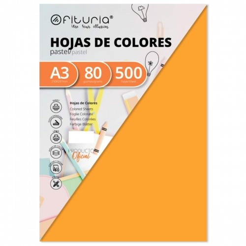 Бумага для печати Fabrisa Оранжевый A3 500 Листья image 1