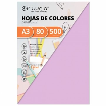 Бумага для печати Fabrisa Светло Pозовый A3 500 Листья