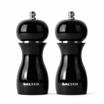 Salter 7613 BKXRA Gloss Salt and Pepper Mills Black