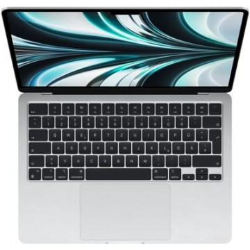 Apple MacBook Air (M2, 2022) MLY03D/A Silber Apple M2 Chip mit 10-Core GPU, 8GB RAM, 512GB SSD, macOS - 2022