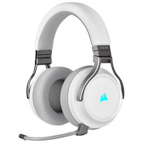 Bluetooth Austiņas ar Mikrofonu Corsair Virtuoso RGB Balts Melns Daudzkrāsains image 1