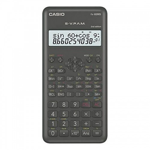 Zinātniskais kalkulators Casio FX-82 MS2 Melns Tumši pelēks Plastmasa image 1