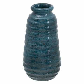 Bigbuy Home Vāze Zils Keramika 15 x 15 x 30 cm