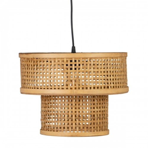 Bigbuy Home Потолочный светильник Чёрный Натуральный Деревянный Бамбук 220-240 V 34 x 34 x 26,5 cm image 1