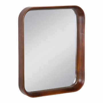 Bigbuy Home Настенное зеркало Коричневый Стеклянный древесина бука 40 x 6 x 50 cm