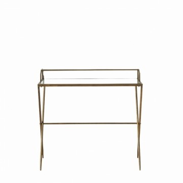 Bigbuy Home rakstāmgalds Metāls Stikls Dzelzs 95 x 42 x 88 cm