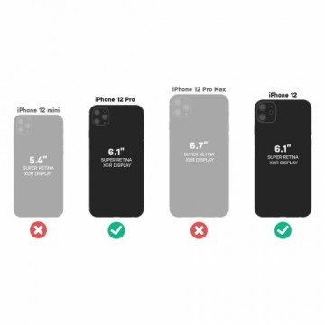 Pārvietojams Pārsegs Otterbox 77-65420 Melns Apple Iphone 12/12 Pro