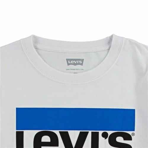 Bērnu Krekls ar Īsām Piedurknēm Levi's Sportswear Logo Balts image 4