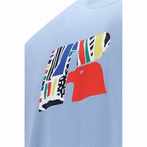 Krekls ar Īsām Piedurknēm Russell Athletic Emt E36211 Zils Vīriešu image 3