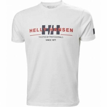 Vīriešu Krekls ar Īsām Piedurknēm RWB GRAPHIC Helly Hansen 53763 001 Balts
