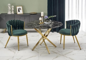 Halmar RAYMOND 2 table, black marble / gold