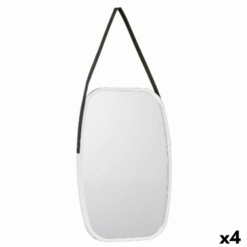 Gift Decor Настенное зеркало Белый Чёрный Стеклянный Кожзам 43 x 65 x 3 cm (4 штук)