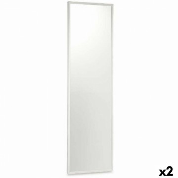 Gift Decor Sienas spogulis Balts Koks MDF 40 x 142,5 x 3 cm (2 gb.)