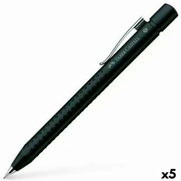 Механический карандаш Faber-Castell Grip 2011 Чёрный 0,7 mm (5 штук)