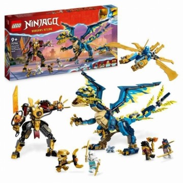 Celtniecības Komplekts Lego Ninjago 71796 The elementary dragon against the Empress robot Daudzkrāsains