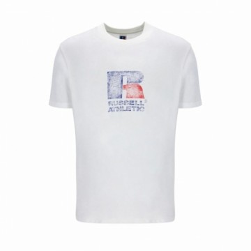 Krekls ar Īsām Piedurknēm Russell Athletic Emt E36201 Balts Vīriešu
