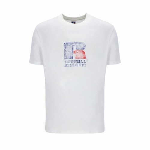 Krekls ar Īsām Piedurknēm Russell Athletic Emt E36201 Balts Vīriešu image 1