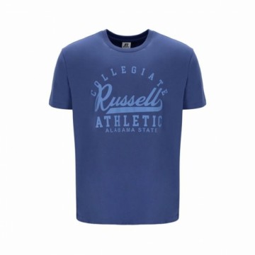 Krekls ar Īsām Piedurknēm Russell Athletic Amt A30211 Zils Vīriešu