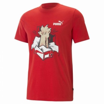 Krekls ar Īsām Piedurknēm Puma Graphics Sneaker For All Time Sarkans Unisekss