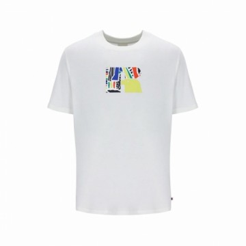 Krekls ar Īsām Piedurknēm Russell Athletic Emt E36211 Balts Vīriešu