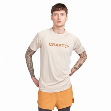 Krekls ar Īsām Piedurknēm Craft Core Essence Logo Bēšs