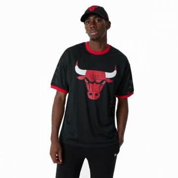 Basketbola T-krekls New Era NBA Mesh Chicago Bulls Melns