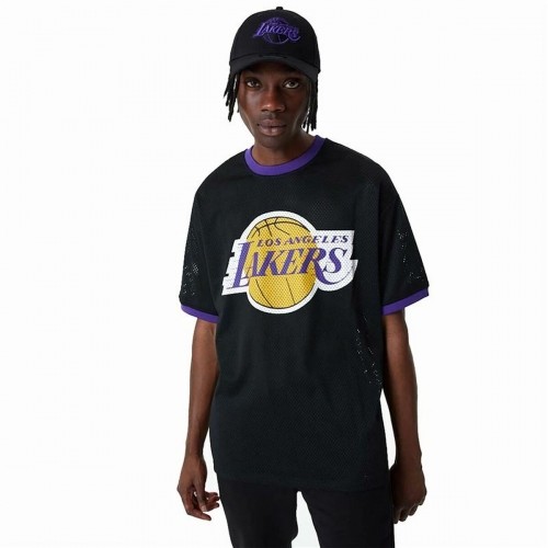Basketbola T-krekls New Era Mesh LA Lakers Melns image 1