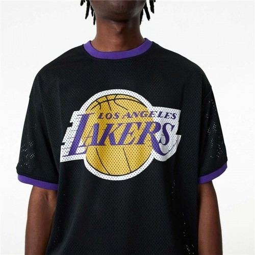 Basketbola T-krekls New Era Mesh LA Lakers Melns image 4
