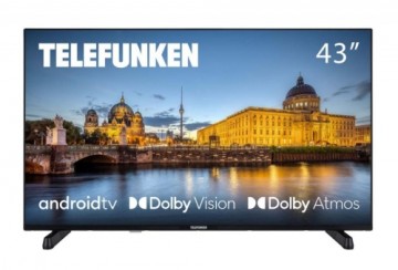 TV Set|TELEFUNKEN|43"|4K/Smart|3840x2160|Wireless LAN|Bluetooth|Android TV|43UAG8030
