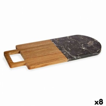 Kinvara Разделочная доска Чёрный Мрамор древесина акации 18 x 1,5 x 38 cm (8 штук)