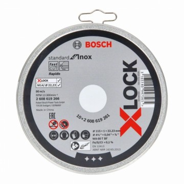 Griešanas disks BOSCH X-Lock Standard 2608619266 Ø 11,5 cm (10 gb.)