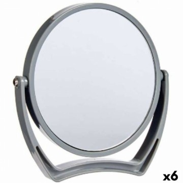 Berilo Увеличительное Зеркало Серый Стеклянный Пластик 19 x 18,7 x 2 cm (6 штук)