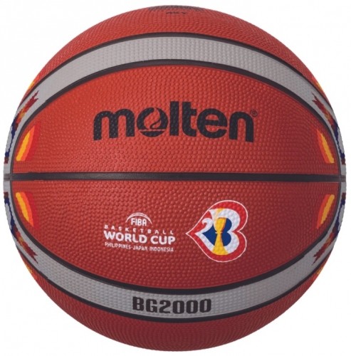 Basketball ball training MOLTEN B7G2000-M3P FIBA rubber size 7 image 1