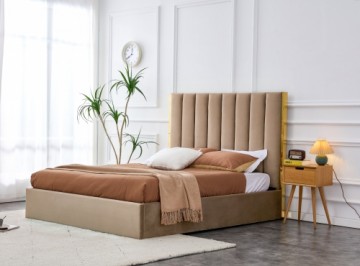 Halmar PALAZZO 160 bed, beige / gold